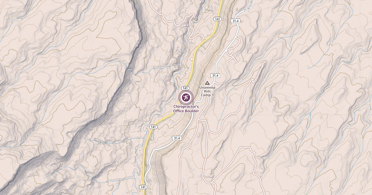 Map preview of Chiropractor's Office Boulder