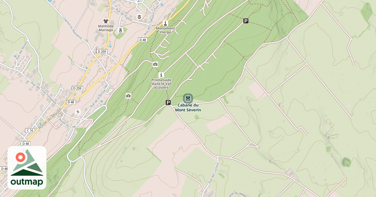 Map of Cabane du Mont Séverin