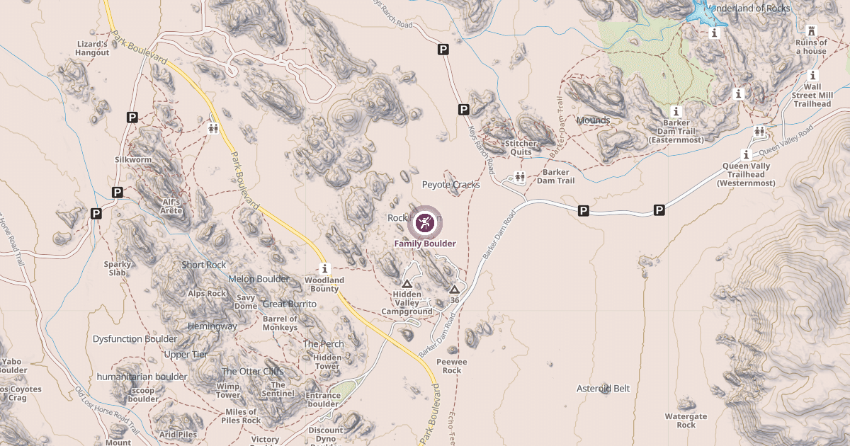 Map preview of Family Boulder