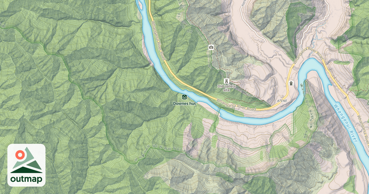 Map of Downes hut