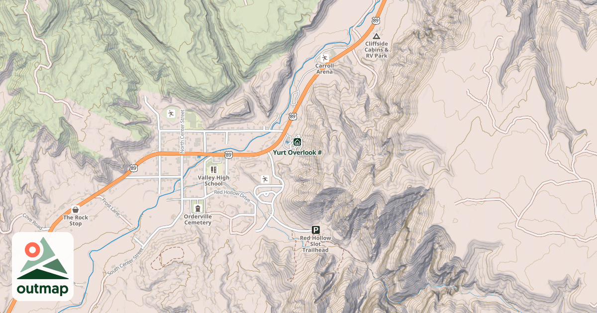 Map of Yurt Overlook #8