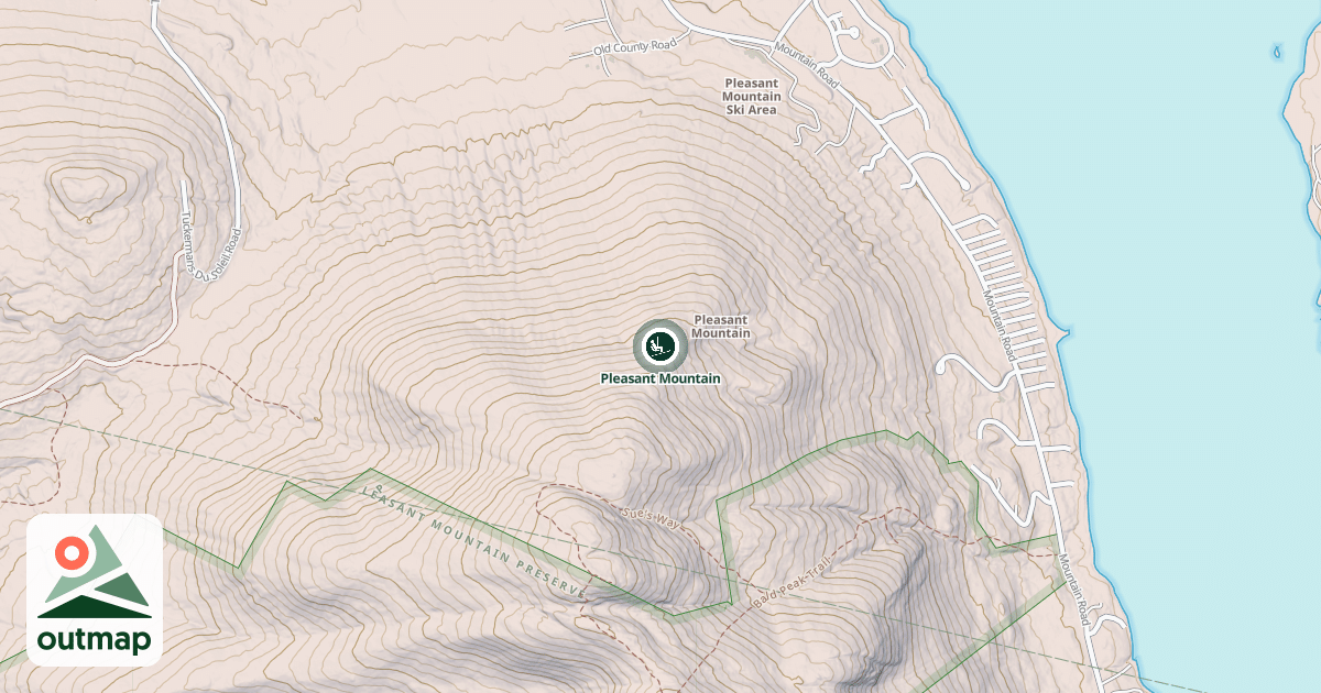 Map of Pleasant Mountain