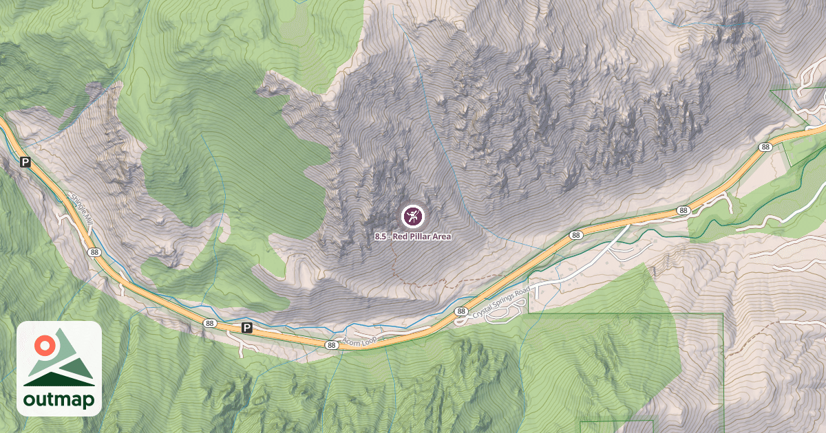 Map of 8.5 - Red Pillar Area
