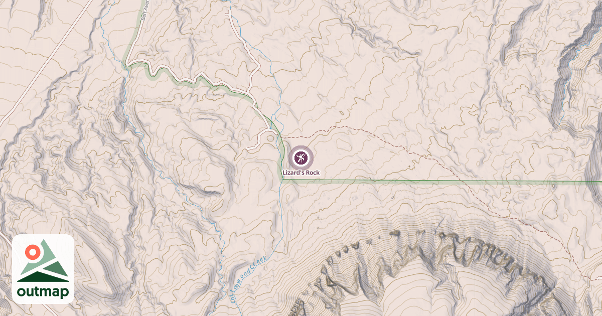 Map of Lizard's Rock