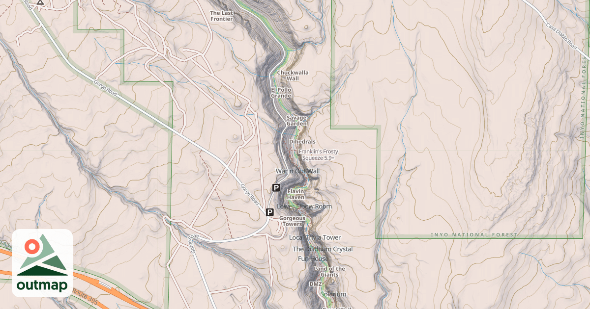 Map of Franklin's Frosty Squeeze