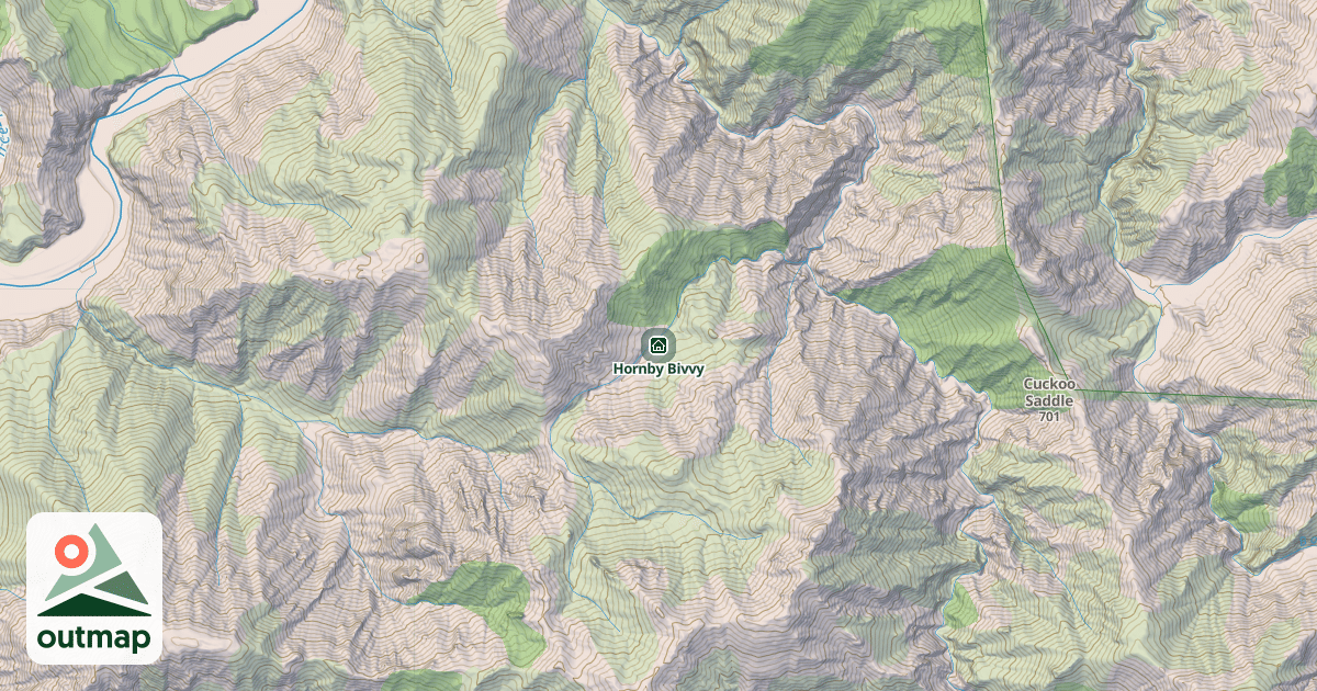 Map of Hornby Bivvy