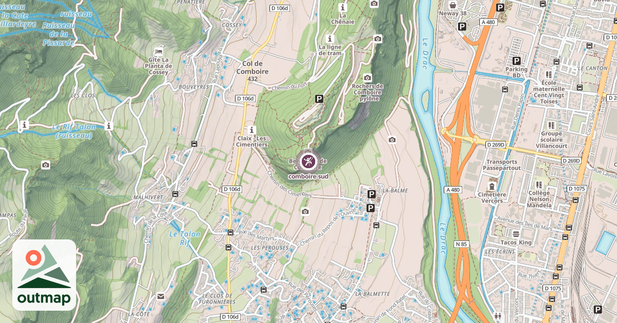 Map of comboire sud