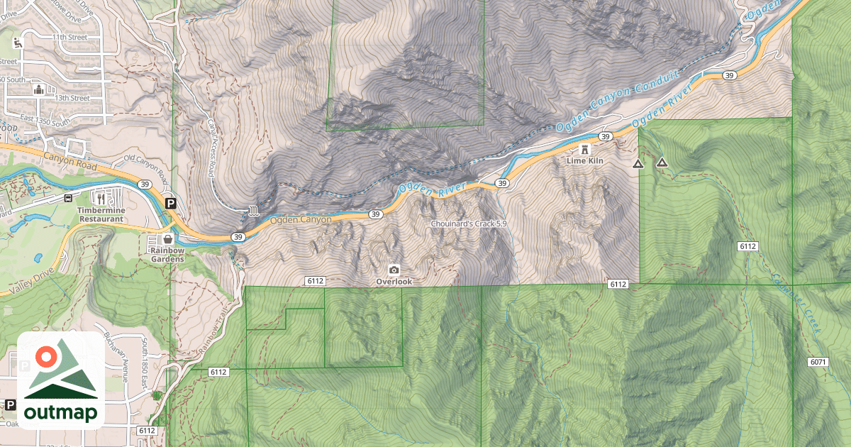 Map of Chouinard's Crack