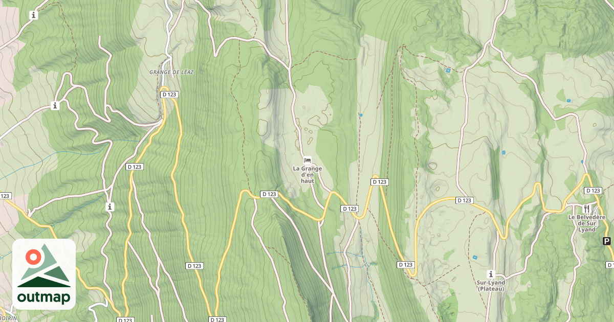 Map of La Grange d'en haut
