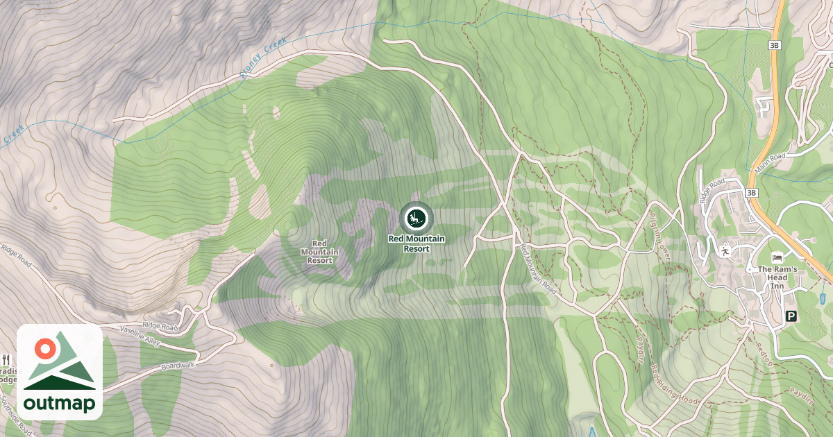Map of Red Mountain Resort