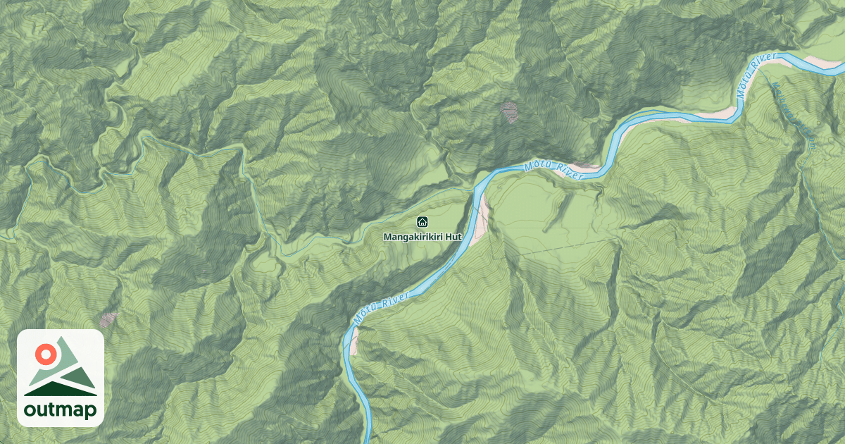 Map of Mangakirikiri Hut
