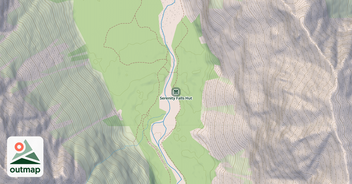 Map of Serenity Falls Hut