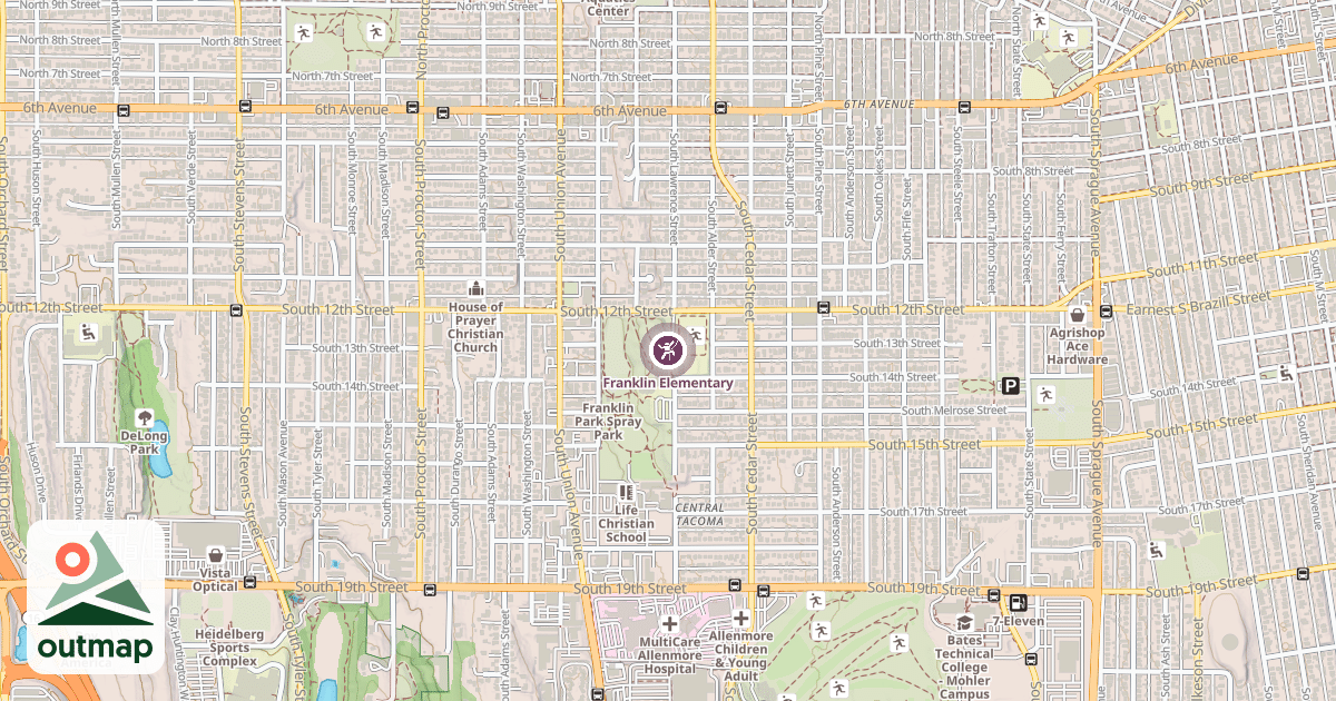 Map of Franklin Elementary