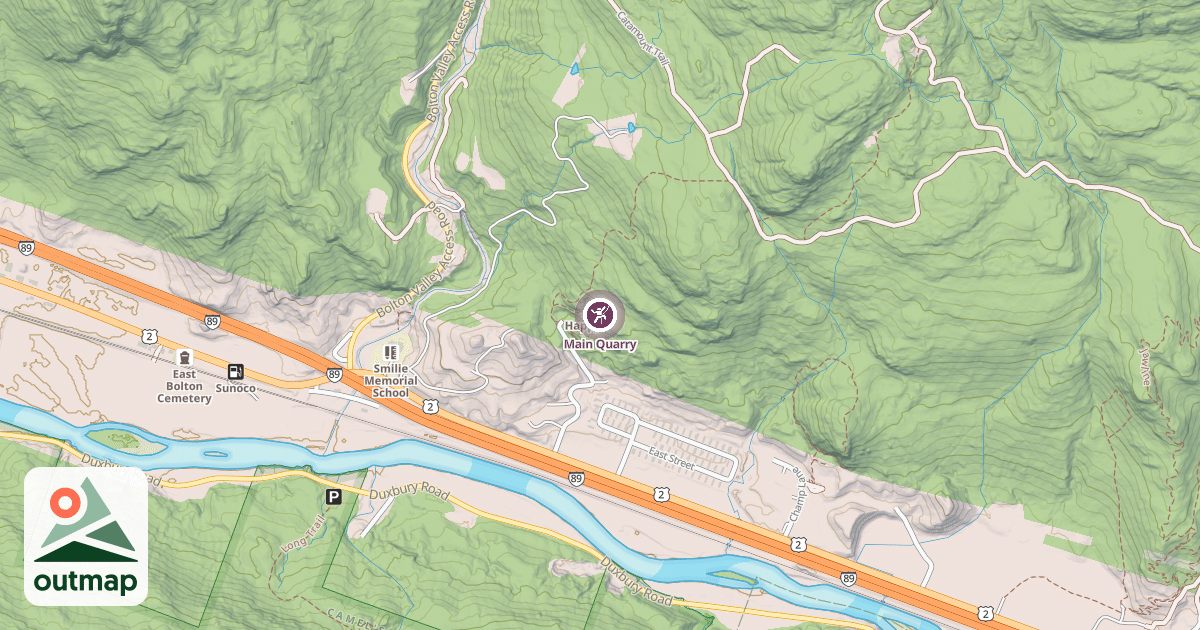 Map of Main Quarry
