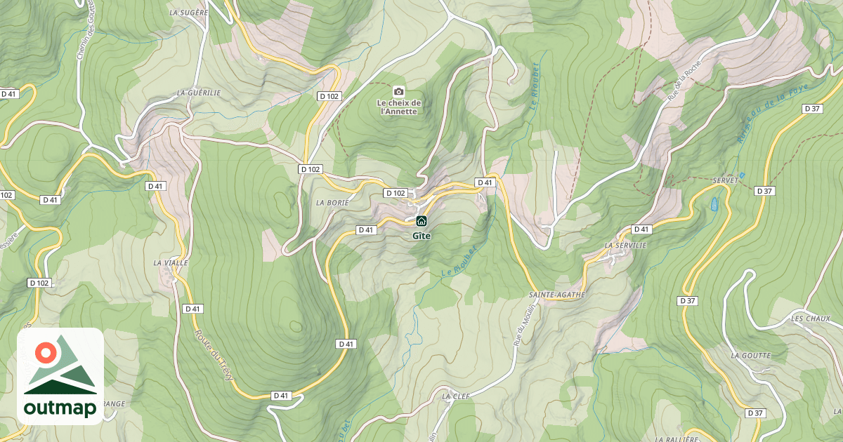 Map of Gîte