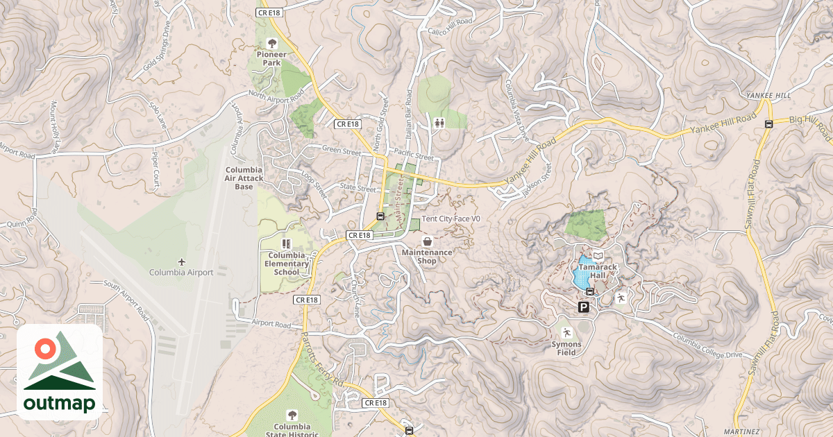 Map of Tent City Face