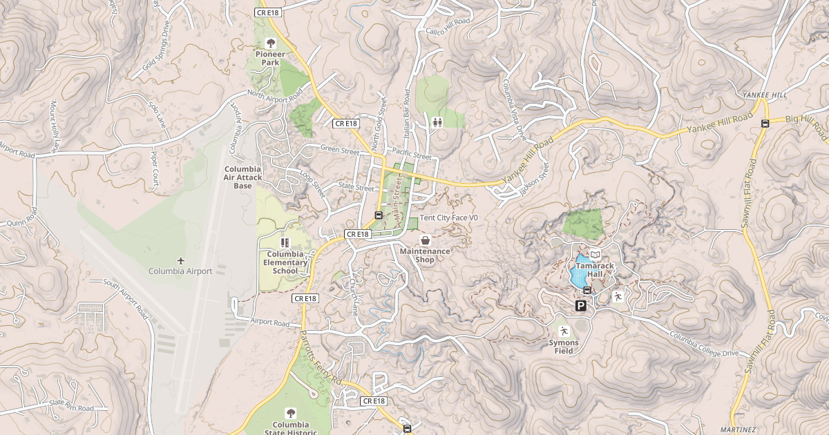 Map preview of Tent City Face