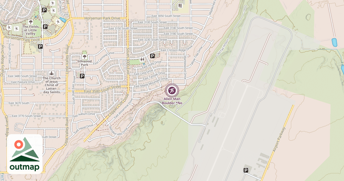 Map of Alien Man Boulder *No