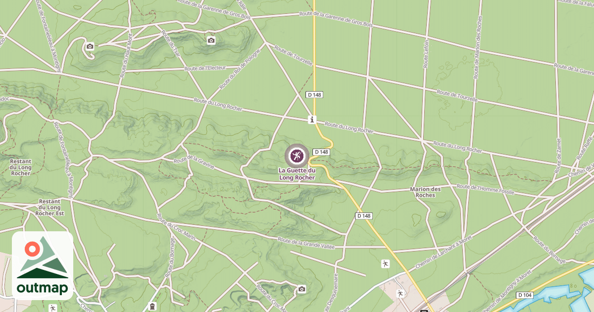 Map of La Guette du Long Rocher