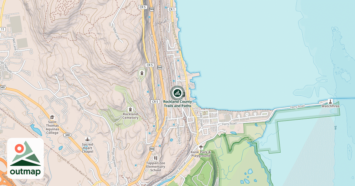 Map of Rockland County Trails and Paths