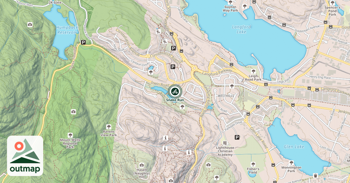 Map of Snake Run