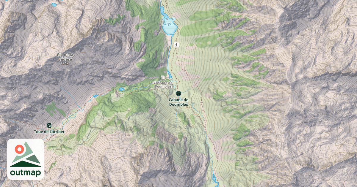 Map of Cabane de Doumblas