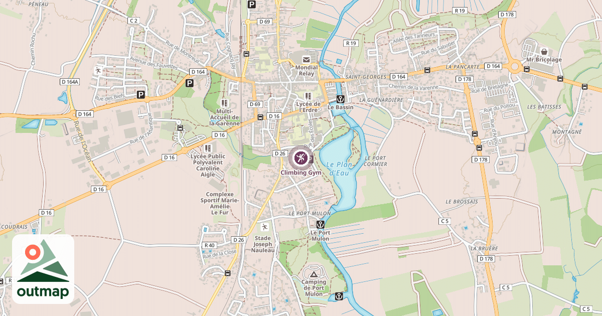 Map of Climbing Gym