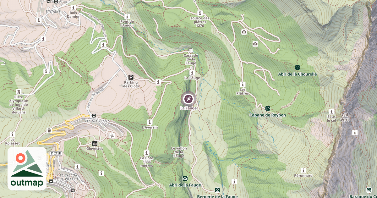 Map of La Fauge