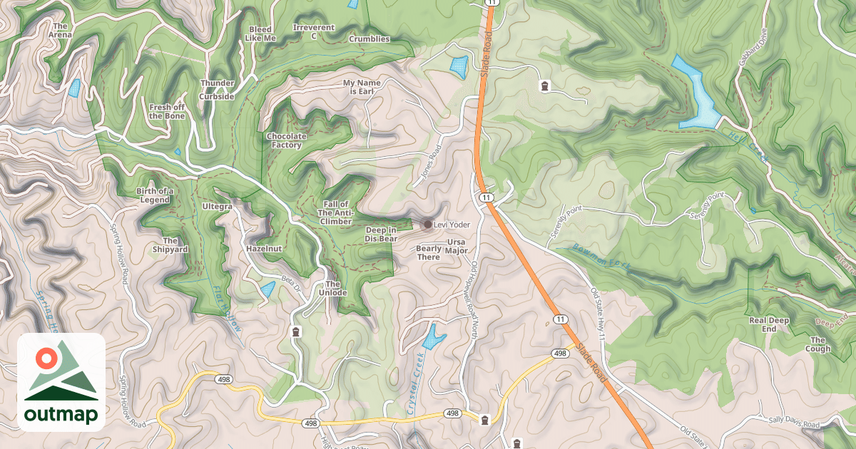 Map of Levi Yoder