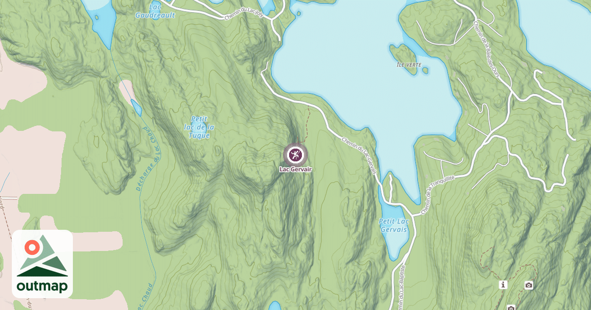 Map of Lac Gervair