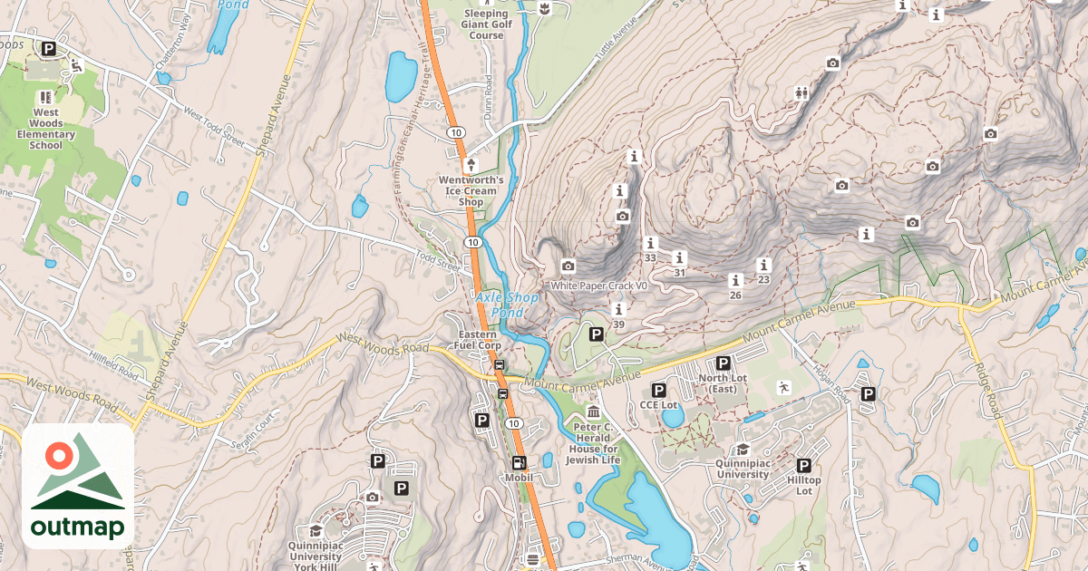 Map of White Paper Crack