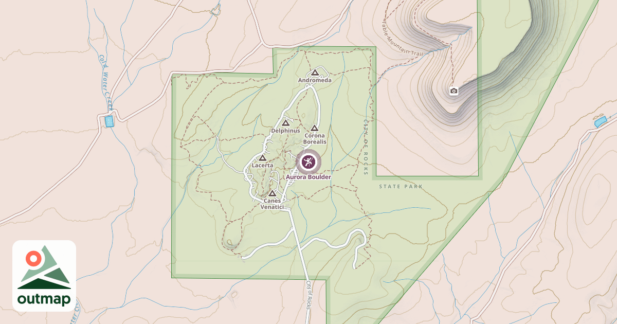 Map of Aurora Boulder
