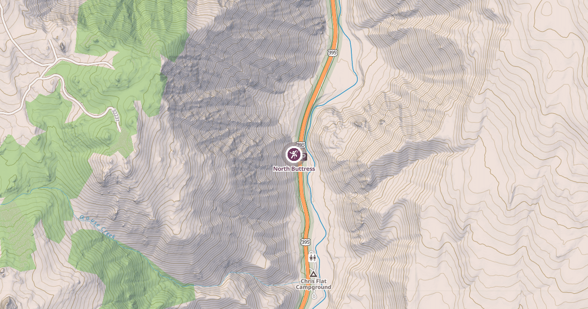 Map preview of North Buttress