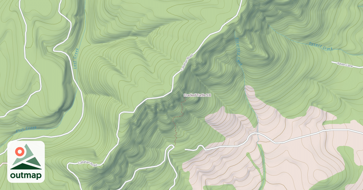 Map of Cracked Turtle