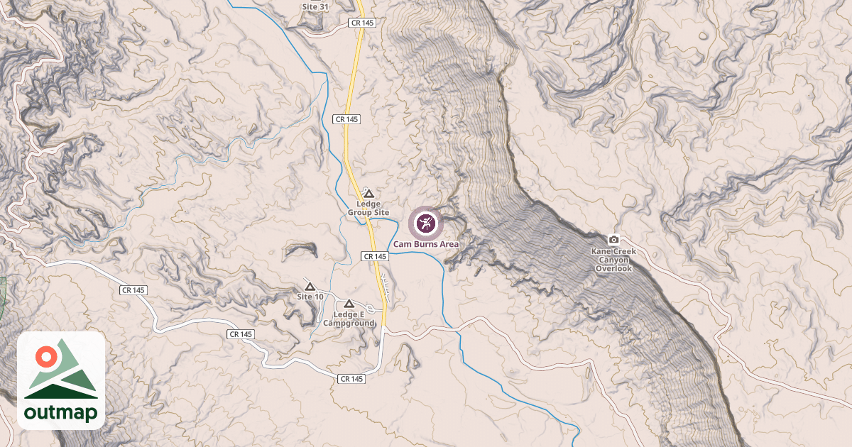 Map of Cam Burns Area