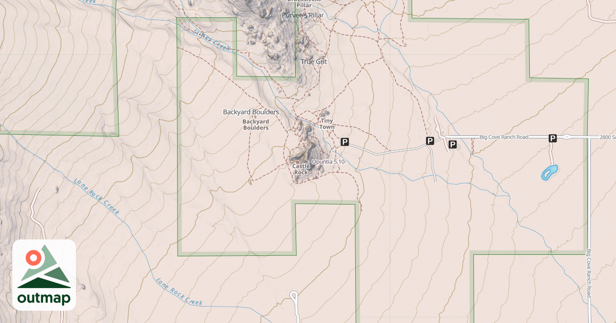 Map of Opuntia