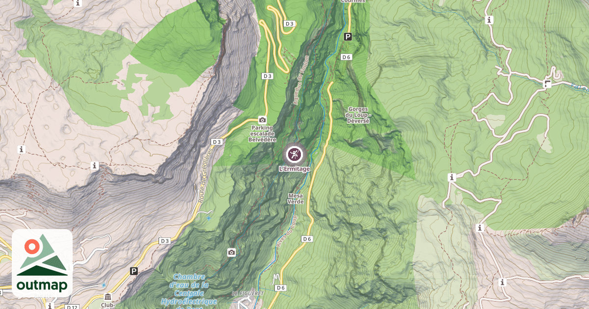 Map of L'Ermitage
