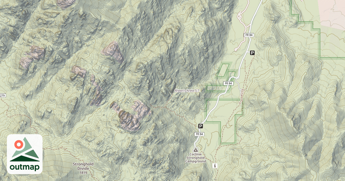 Map of Rheen's Arete