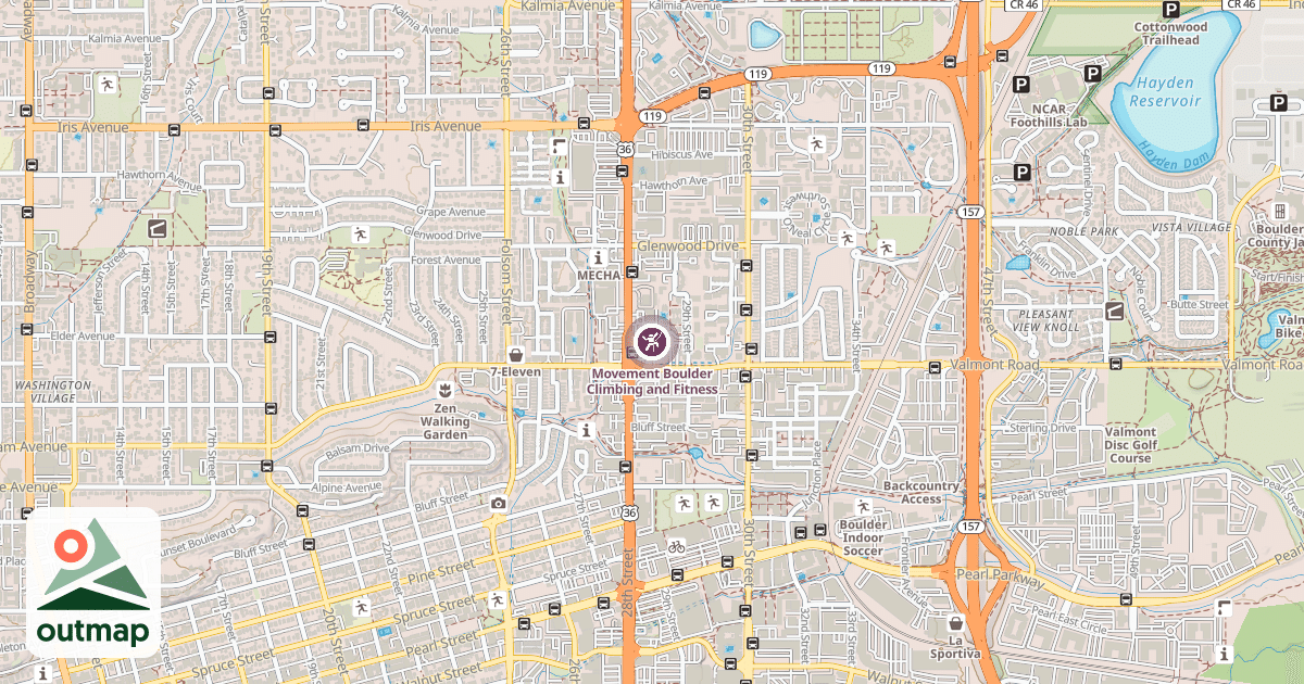 Map of Movement Boulder Climbing and Fitness