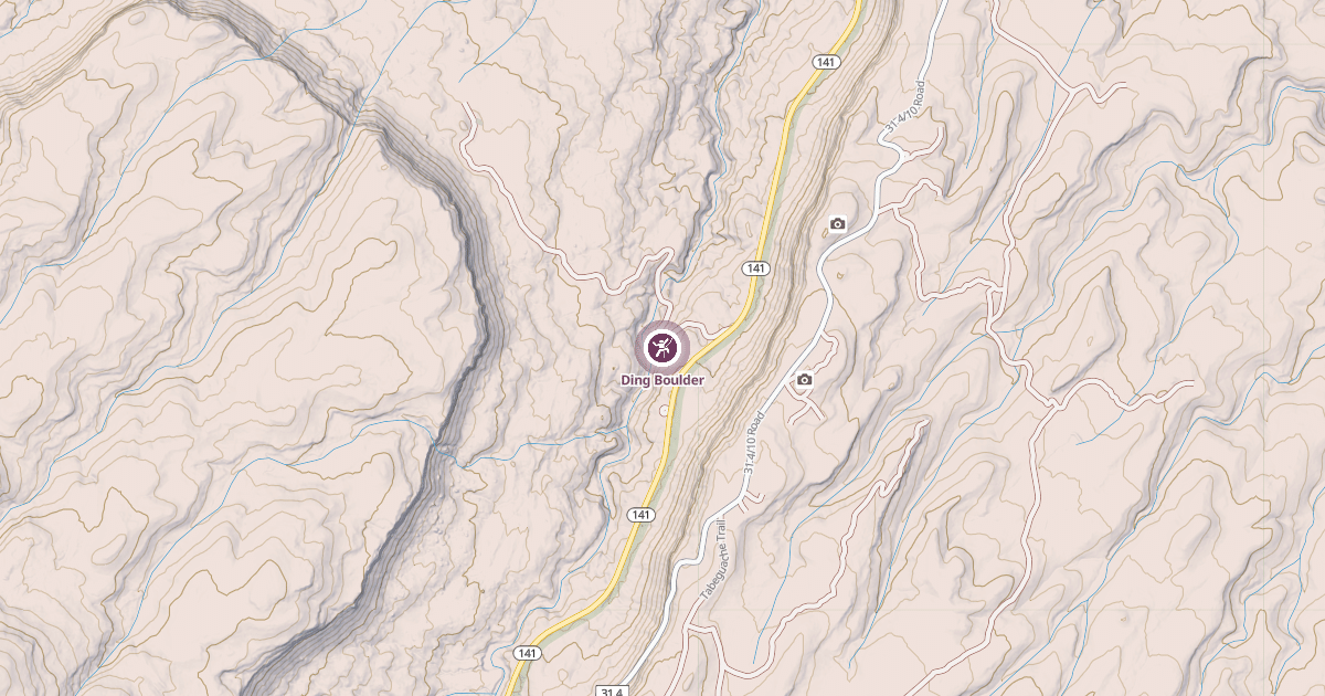 Map preview of Ding Boulder