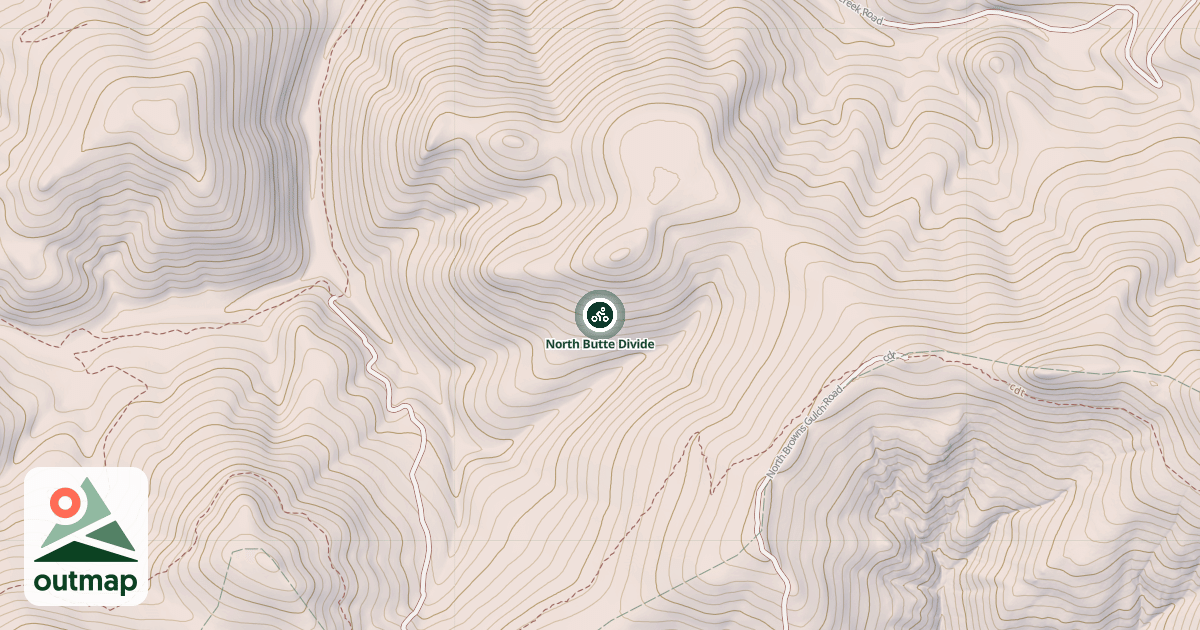 Map of North Butte Divide
