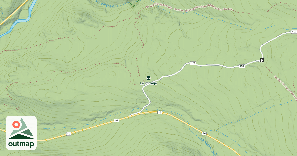 Map of Le Portage
