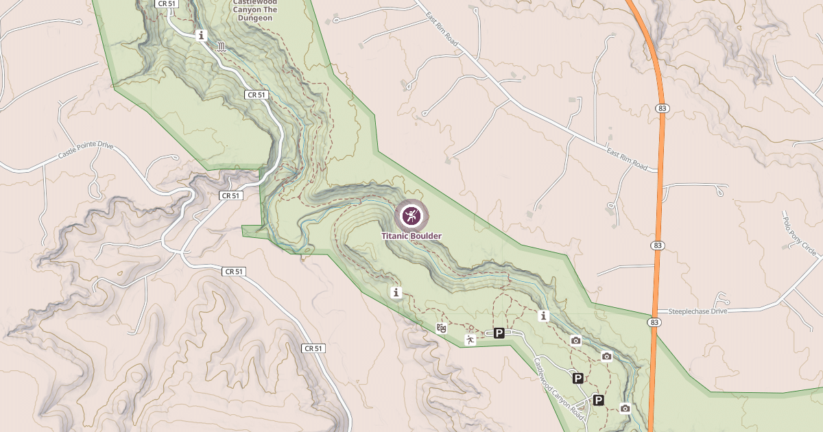 Map preview of Titanic Boulder