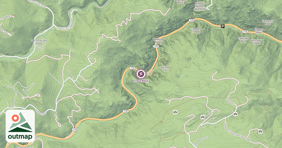 Map of Trout Rock