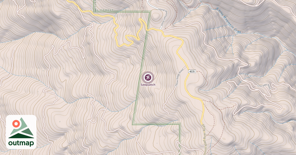 Map of Sasquatch