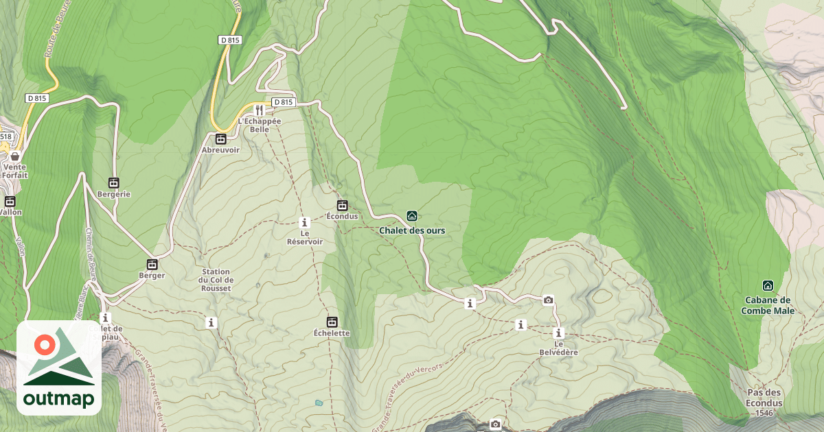 Map of Chalet des ours