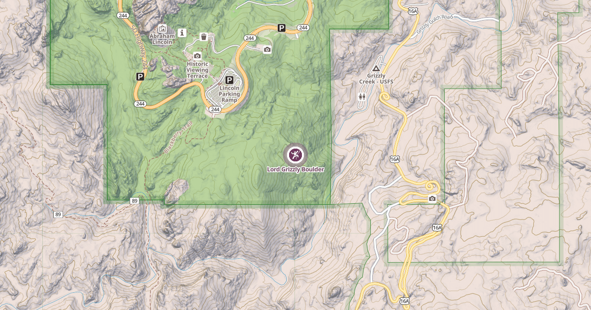 Map preview of Lord Grizzly Boulder