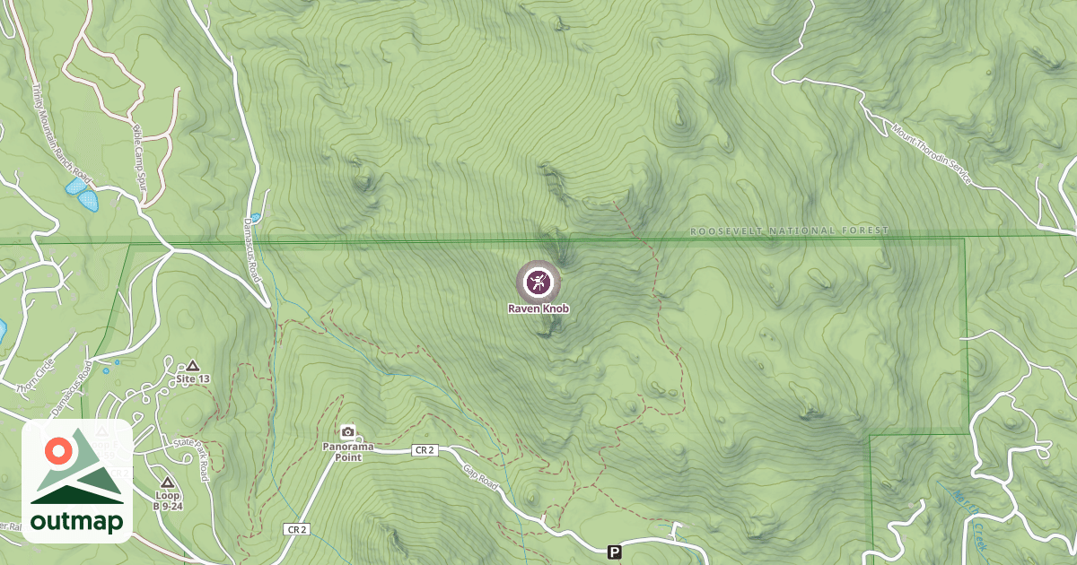 Map of Raven Knob