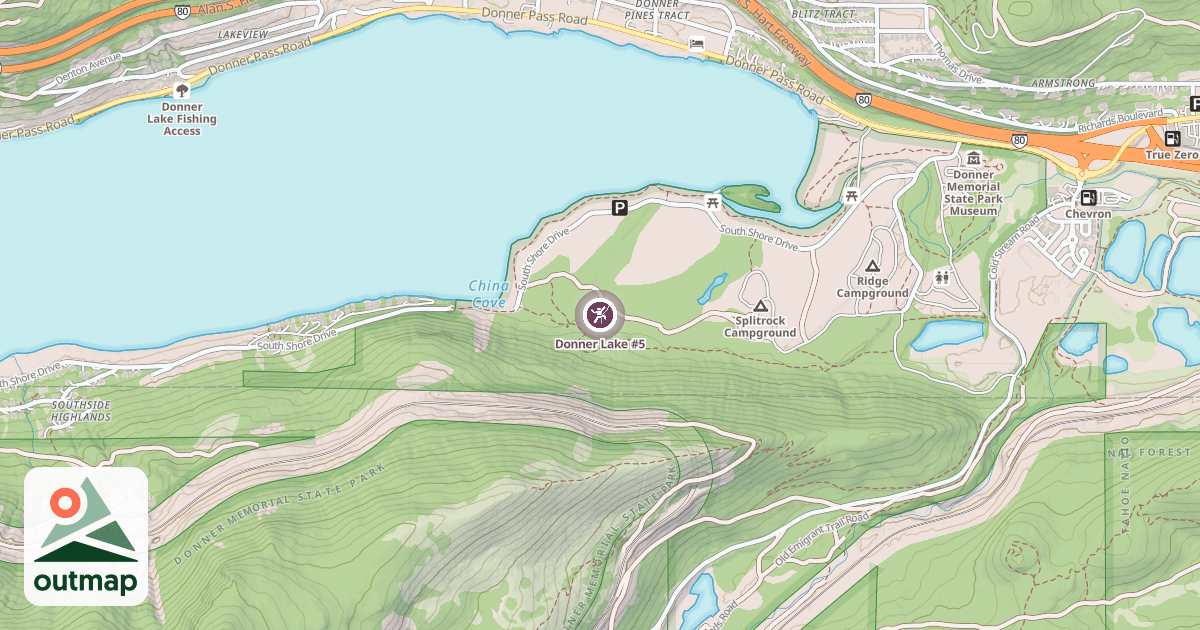Map of Donner Lake #5