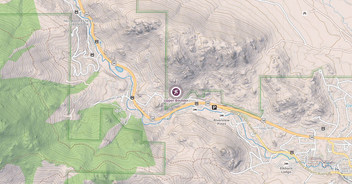 Map preview of Upper Boulder
